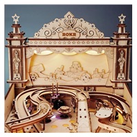 RoboTime 3D Dřevěné puzzle Hrací automat - Pinball Machine