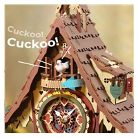 RoboTime 3D mechanická skládačka Kukačkové hodiny