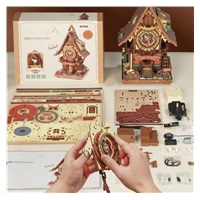 RoboTime 3D mechanická skládačka Kukačkové hodiny