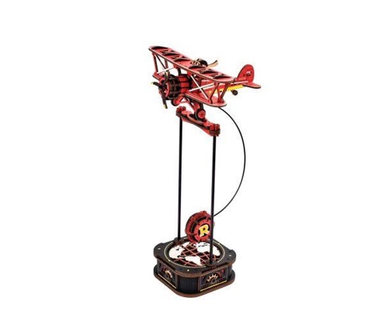 RoboTime 3D mechanická skládačka Dvojplošník s kyvadlem