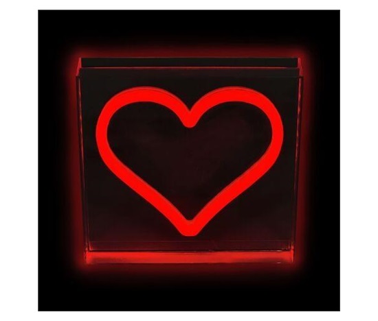 2Kids Toys LED NEON LIGHT lampička Srdce červené