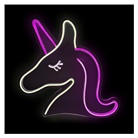 2Kids Toys LED NEON LIGHT lampička Jednorožec růžovobílý