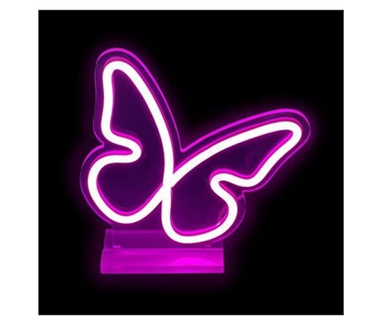 2Kids Toys LED NEON LIGHT lampička Motýlek
