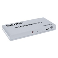 PremiumCord 8K@60Hz, 4K@144Hz HDMI switch 3:1 s dálkovým ovladačem