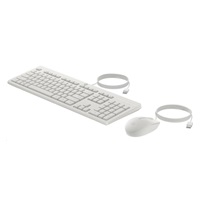 HP 225 Wired Mouse and Keyboard Combo G2 - White English – náhled 1