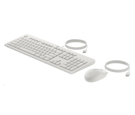 HP 225 Wired Mouse and Keyboard Combo G2 - White English