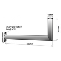 Držák antény na balkón, délka 50cm