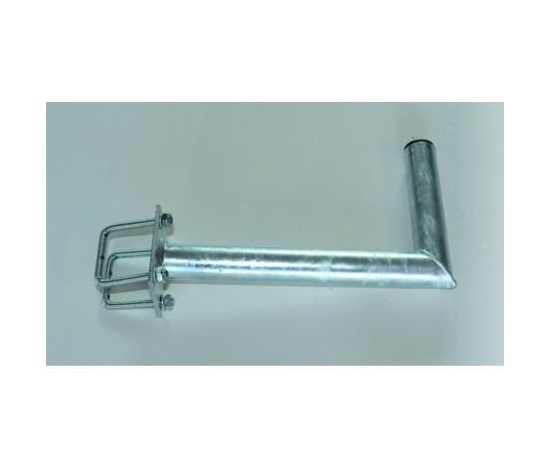 Držák antény na balkón s hranatým zábradlím, délka 50cm