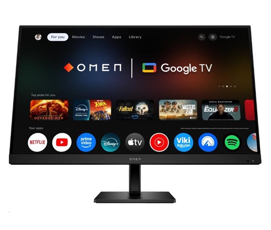 LCD HP OMEN 32x; 80 cm, 31,5", 4k IPS; 144Hz; 400 nits;Google TV,  HDMI 2.0,DP 1.4;USB-C 65W PD,USB-A