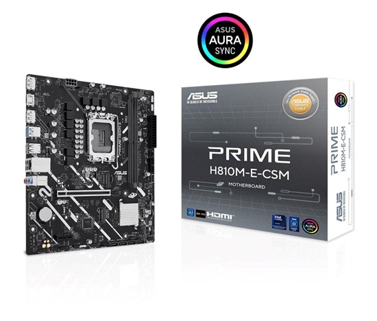 ASUS MB Sc LGA1851 PRIME H810M-E-CSM, Intel H810, 2xDDR5, 2xDP, 1xHDMI, mATX