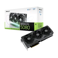 PNY VGA NVIDIA GeForce RTX 5080 Triple Fan 16GB, RTX 5080, 16GB GDDR7, 3xDP, 1xHDMI