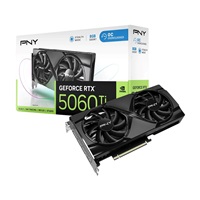 PNY VGA NVIDIA GeForce RTX 5060 Ti Dual Fan 8GB OC, RTX 5060 Ti OC, 8GB GDDR7, 3xDP, 1xHDMI