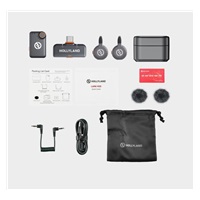 Hollyland LARK M2S Mini Combo  Wireless Lavalier Microphone Mini Combo (Space Gray)