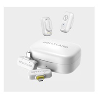 Hollyland LARK A1 Combo Ivory White, with USB-C RX + Lightning RX + Charging Case