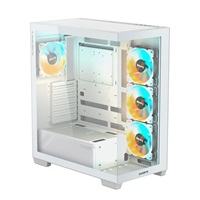 BAZAR - GIGABYTE case GB-C500PI ST, Mid tower, 1xUSB-C 3.2, 2xUSB 3.0, 4x 120mm ARGB Fan, bílá - Po opravě (Komplet)