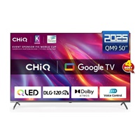 CHiQ U50QST TV 50", UHD, QLED, ultratenká, Google TV, DLG 120 Hz, Dolby Audio, Frameless, metalická - rozbaleno, vystave