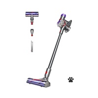 BAZAR - Dyson V8 Advanced silver/nickel tyčový vysavač - Poškozený obal (Komplet)