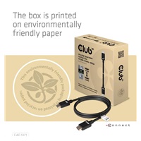 BAZAR - Club3D Kabel Ultra Rychlý HDMI™ Certifikovaný 4K 8K60Hz 48Gbps (M/M), 1m, 30 AWG - Poškozený obal (Komplet)