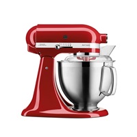 KitchenAid Artisan 5KSM185PSEER Kuchyňský robot - 10 rychlostí, planetární systém, celokovová konstrukce, král. červená