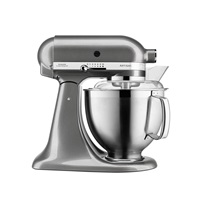 KitchenAid Artisan 5KSM185PSEMS Kuchyňský robot - 10 rychlostí, planetární systém, celokovová konstrukce, stříbřitě šedá