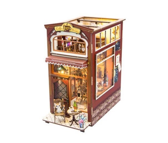 2Kids Toys 3D skládačka Zarážka na knihy Kavárna