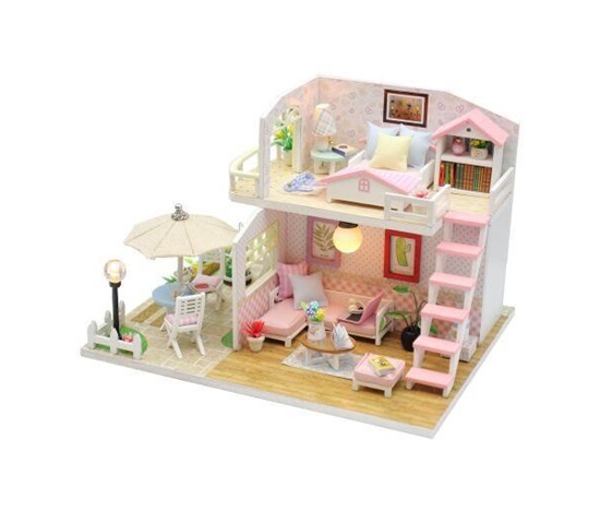 2Kids Toys miniatura domečku Růžový dům