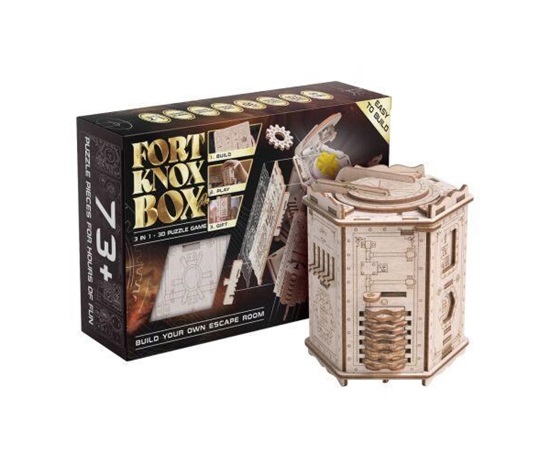 EscapeWelt 3D dřevěná skládačka hlavolamu Fort Knox Pro