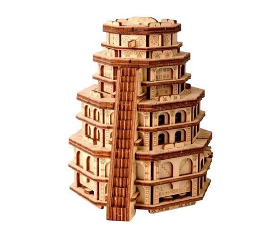EscapeWelt Dřevěný hlavolam Quest Tower