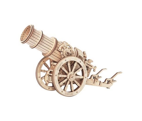 RoboTime 3D dřevěné mechanické puzzle Obléhací kanón