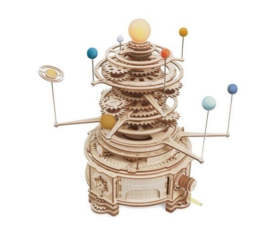 RoboTime 3D dřevěné mechanické puzzle Planetárium