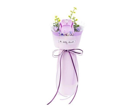 RoboTime 3D skládačka Fialová růže