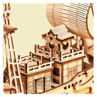 RoboTime dřevěné 3D puzzle Japonská plachetnice