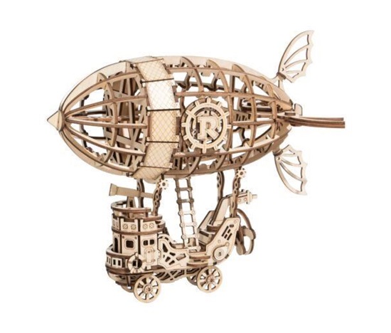 RoboTime dřevěné 3D puzzle Pohádková vzducholoď