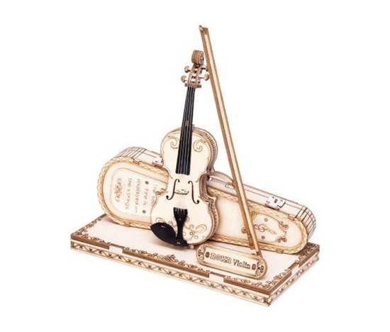 RoboTime dřevěné 3D puzzle Viola