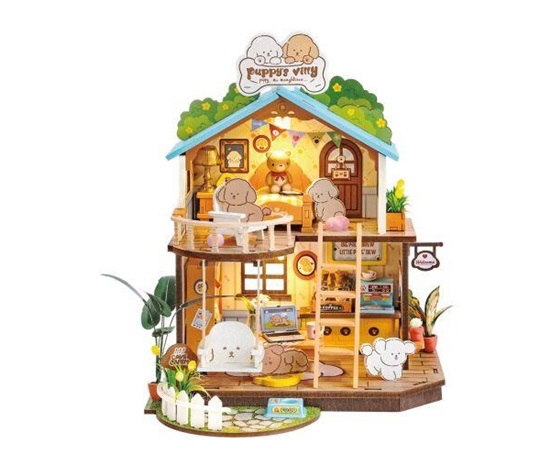 RoboTime Miniatura domečku Domeček pro štěňátka