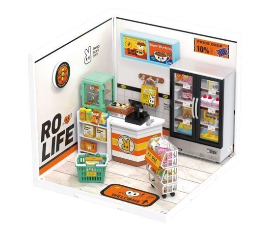 RoboTime miniatura domečku Obchod se zásobami