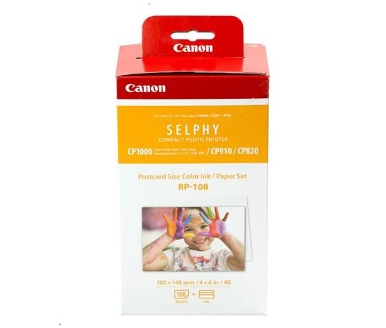 Canon RP-108 papír 100x158mm 108ks do termosublimační tiskárny - poskozeny obal