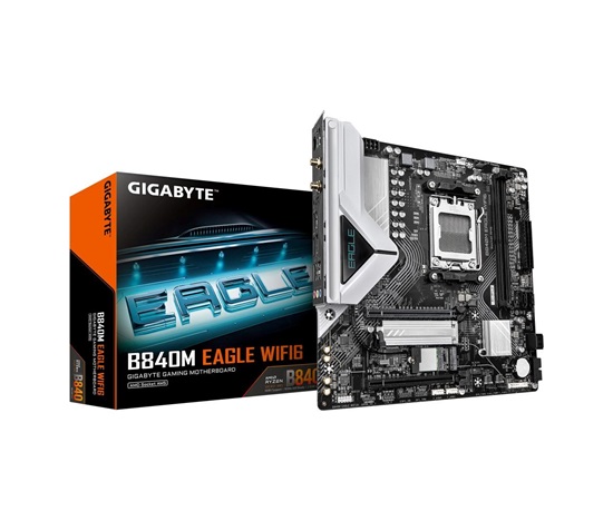 GIGABYTE MB Sc AM5 B840M EAGLE WIFI6, AMD B840, 2xDDR5, 1xDP, 1xHDMI, mATX