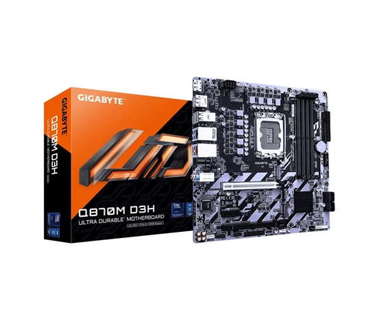 GIGABYTE MB Q870M D3H, Intel Q870, 4xDDR5, DP, HDMI, mATX