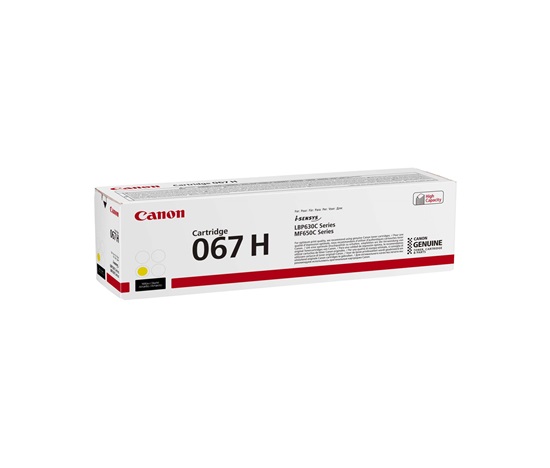 BAZAR - Canon TONER 067H žlutá pro i-SENSYS LBP631Cw, LBP633Cdwa, MF651Cw, MF655Cdw, MF657Cdw (2350 Rozbaleno (Komplet)