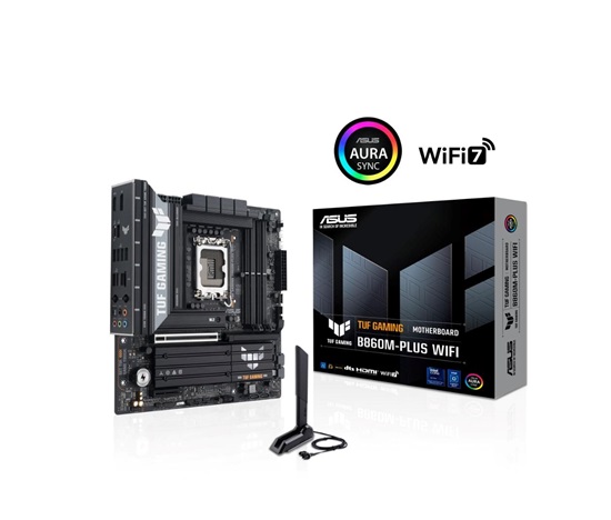 BAZAR - ASUS MB Sc LGA1851 TUF GAMING B860M-PLUS WIFI, Intel B860, 4xDDR5, 1xUSB4, 1xDP, 1xHDMI, WiFi, mATX - Poškozený