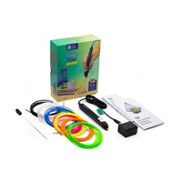 BAZAR - 3Doodler 3D pero FLOW + 8 PLA náplní a 3D šablona - Poškozený obal (Komplet)