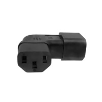Adaptér úhlový na stranu IEC C13 na IEC C14 napětí 230V, 10A
