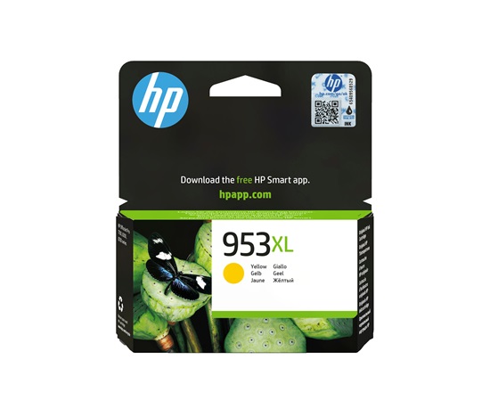 BAZAR - HP 953XL High Yield Yellow Original Ink Cartridge (1,600 pages) - Poškozený obal (Komplet)