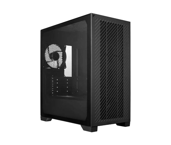 BAZAR - Cooler Master case Elite 301 Lite, mATX, Průhledná bočnice, 1x 120mm Fan, Černá - Poškozený obal (Komplet)