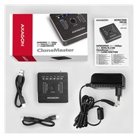 BAZAR AXAGON ADSA-M2C, USB-C 3.2 Gen 2 -  2x M.2 NVMe SSD CLONE MASTER dokovací stanice - ROZBALENO