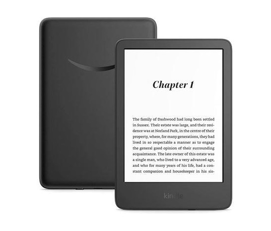 Amazon Kindle (2024) adds - černá / otevřené