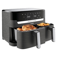 Tefal Dual Easy Fry & Grill 2v1 Horkovzdušná fritéza, Černá