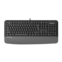 A4tech FK20, multimediální kancelářská klávesnice, CZ/US, USB, šedá – náhled 1