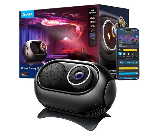 BAZAR - Govee Galaxy Light Projector 2 Pro Matter s reproduktorem - Poškozený obal (Komplet)